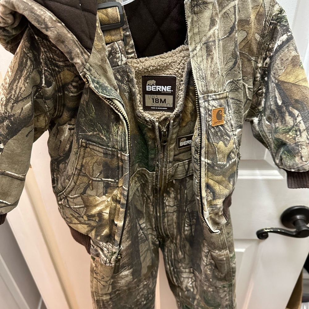 18M carhartt jacket and bibs
